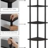 Furinno Turn-N-Tube 5 Tier Corner Display Rack Multipurpose Shelving Unit, 1-Pack, Espresso/Black - Image 6