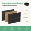 DUMOS TV Stand Dresser for Bedroom with 5 Fabric Drawer,Entertainment Center for 45 inch Television, Media Console Table with Storage, Open Shelf, Adjustable Feet, Living Room Furniture, Blac - Image 5