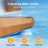 Poolmate Hydro 3 Robotic Pool Cleaner for Inground/Above Ground Pools, 150W Cordless Pool Vacuum, Max 200min Runtime, 4.1L Filter Basket, Auto Waterline/Wall Cleaning, Max 1076 sq.ft Coverage [2024] - Image 7