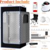 Upgraded Portable Steam Sauna for Home，Portable Sauna Box Fast Heating in 5 Minutes，In Home Sauna With 3L 1200W Steam Generator,Remote Control，A Folding Chair and Mat Include，71”x 35.5”x 35.5” - Image 6