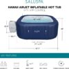 SaluSpa Hawaii 4 to 6 Person Smart AirJet Inflatable Hot Tub with App Control - Image 3