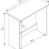 FURINNO Simplistic Study Table, Espresso - Image 3
