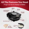 PIEZANO Crispy Crust Pizza Oven by Granitestone – 12 Inch Electric Pizza Oven Indoor Countertop Maker with Ceramic Stone Heats up to 800˚F for Stone Baked Pizzeria Style at Home As Seen on TV Products - Image 4