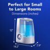 Vicks Warm Mist Humidifier - Air Humidifier for Bedroom, Home & Large Room, Baby, Kids and Adults Soothing Steam Vaporizer for Cough, Congestion, Allergies & Dry Air, VapoSteam Compatible - Image 6