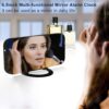 SZELAM Digital Clock Large Display, LED Alarm Electric Clocks Mirror Surface for Makeup with Diming Mode, 3 Levels Brightness, Dual USB Ports Modern Decoration for Home Bedroom Decor-Black - Image 2