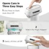 Kitchen Mama Orbit One Rechargeable Can Opener: Hands-Free, USB-C Charging, Auto Shut-Off, Smooth Edge, Professional Blade for Large Cans, with Elegant Storage Box (White) - Image 3