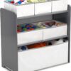 Delta Children 4-Piece Toddler Playroom Set, Grey/White - Image 7