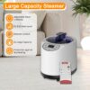 Portable Sauna for Home, Sauna Box Sauna Tent with 3L Steamer, Remote Control, Folding Chair and Foot Pad, Full Size Personal Steam Sauna for Home Spa, 15 Levels, Orange - Image 3