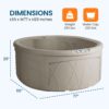 LifeSmart Largo Hot Tub Spa w/110 Volt Plug and Play & LED Light, Sand(Open Box) - Image 3