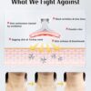 Red-Light-Therapy-for-Face and Neck, Red Light Therapy Wand, 7 Color Led Face Neck Massager for Skin Care, White - Image 4