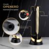 OPENERO Electric Wine Opener — Luxurious Automatic Wine Corkscrew Electric with Charging Base and Steel Foil Cutter, Wine Gifts For Women Men (Gold) By LINKSTYLE - Image 2