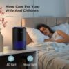 AROEVE Air Purifiers for Bedroom Home, Air Purifier For Smoke Pollen Dander Hair Smell Air Cleaner with Sleep Mode Speed Control For Bedroom Office, MK01- Black(Available for California) - Image 7