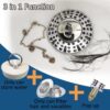 Universal Tub Stopper Bathtub Drain Plug, Pop Up Tub Drain Hair Catcher, Drain Cover with Strainer, for 1-3/8 to 2in Bath Drain Hole - Image 5