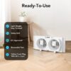 Comfort Zone Window Fan for Bedroom, 9 inch 3 Speed Dual Fans with Auto-Locking Expanders, Window Exhaust Fan, Removeable Bug Screen, White - Image 5