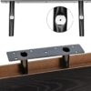 QEEIG Black Bathroom Shelves Over Toilet Wall Mounted Floating Shelves Farmhouse Shelf Toilet Paper Storage Small 16 inch Set of 3 (019-B3) - Image 8