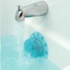 SlipX Solutions Bottomless Bath | Overflow Drain Cover for Tub | Best Gifts for Mom, Spa & Bath Accessories | Drain Block, Water Stopper Plug | Bath Essentials for Women | 4" Diameter, Aqua - Image 2