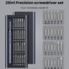 AXTH 25-in-1 Small Precision Screwdriver Set, Professional Magnetic Mini Repair Tool Kit for Phone, Computer, Watch, Laptop, Macbook, Ring Doorbell, Eyeglass, Electronic, [Bearing Steel] Screw Driver - Image 3