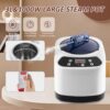 Portable Steam Sauna, Personal Steam Sauna Tent for Home Spa, Full Size Portable Spa Sauna Box with 3L 1000W Sauna Steamer, Large Size Foldable Chair Included, Brown - Image 4