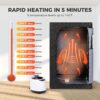 Upgraded Version Portable Sauna for Home Full Body Personal Sauna Steam Sauna Tent at Home Spa with 2.6L 1000W Steam Generator, 90 Minute Timer, Foldable Chair, Remote Control Included(Black) - Image 3