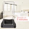Adamson Full Size Portable Steam Sauna - Indoor Sauna Tent for Home Spa Relaxation + 2.6L 1000W Steamer + Boost Health and Recovery + Chair + Remote + Foot Massager - Image 2