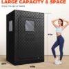 2 Person Portable Steam Sauna,1 or 2 Person Full Body Sauna for Home, Sauna Box for Relaxation Suit for Home,Gym,Bathroom,47"x35"x71",Chair and Steamer Not Included - Image 6