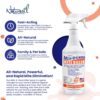 Mite Killer Spray by Mite-B-Gone Treatment — Kills Human Mites, Dust, Spider, Rat, Carpet & Bird Mites in Homes, Furniture, Bedding, Auto & On Animals | Non-Toxic | Kid & Pet Safe | 32oz Spray - Image 8