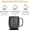 Nextmug - Temperature-Controlled, Self-Heating Coffee Mug (Black - 14 oz.) - Image 2
