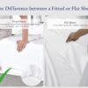California Design Den King Size Fitted Sheet White, 100% Cotton 400 Thread Count Sateen, Deep Pockets, Durable Fitted Sheet Only (King, White) - Image 2