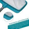 POOLWHALE Professional Pool Skimmer Net, Heavy Duty Swimming Leaf Rake Cleaning Tool with Deep Fine Nylon Mesh Net Bag - Fast Cleaning,Easy Scoop Edge,Debris Pickup Removal - Image 3