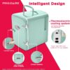Frigidaire EFMIS129-MINT Mini Personal Fridge Cooler, 1 Gal Capacity fits Six Cans, Includes Plugs for Home Outlet & DC Charger-9.84" D x 7.09" W x 10.35" H - Image 4