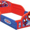Delta Children - Marvel Spidey and His Amazing Friends 4-Piece Toddler Room-in-a-Box Set – Includes Sleep and Play Toddler Bed, Table, 1 Chair and Fabric Toy Box, Blue/Red - Image 11