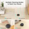 Lefant M210Pro Robot Vacuum Cleaner,Strong Suction,120 Mins Run Time,Wi-Fi Connected,Scheduled Cleaning,Compatible with Alexa,Slim Self-Charging Robotic Vacuum Cleaner for Home,Pet Hair,Hard Floors - Image 4