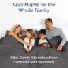 Queen Size 4 Piece Sheet Set - Comfy Breathable & Cooling Bed Sheets Set - Hotel Luxury Bedding for Women, Men, Kids & Teens - Deep Pockets, Easy-Fit, Super Soft & Wrinkle Free - Oeko-Tex - Dark Grey - Image 8