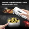 Kitchen Mama Orbit One Rechargeable Can Opener: Hands-Free, USB-C Charging, Auto Shut-Off, Smooth Edge, Professional Blade for Large Cans, with Elegant Storage Box (White) - Image 5