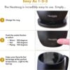 Nextmug - Temperature-Controlled, Self-Heating Coffee Mug (Black - 14 oz.) - Image 4