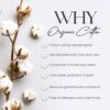 Organic 100% Cotton Percale Sheets Queen White- Crisp & Cooling Queen Sheets Set, 16” Deep Pocket, Breathable Bed Sheets for Hot Sleepers - Image 4