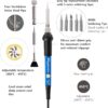 Soldering Iron Kit, 60W Soldering Iron, 5 Soldering Iron Tips, 21-in-1 Adjustable Temperature, Solder Wire, Stand, Desoldering Pump, Soldering Welding Iron Kit for Electronics Hobby DIY 110V US Plug - Image 3