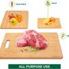 Bamboo Cutting Boards for Kitchen [Set of 3] Wood Cutting Board for Chopping Meat, Vegetables, Fruits, Cheese, Knife Friendly Serving Tray with Handles - Image 7