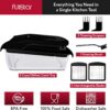 Fullstar Vegetable Chopper and Spiralizer - Food Chopper with Container, Fruit Slicer, Kitchen Gadgets & Accessories, Home Essentials (2 in 1, Black) - Image 4