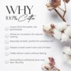 Full White Bed Sheet Set, 400 Thread Count 100% Cotton Bed Sheets with Deep Pockets, Percale Sheets Set, Cool & Crisp, Hotel Luxury Sheets for Full Size Bed - Image 4