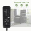 Recliner Chair with Massage and Lumbar Support, Small PU Leather Home Theater Seating, Adjustable Modern Reclining Chair for Adults in Living Room - Image 7