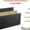 Fixwal Dresser for Bedroom with Power Outlets and LED Lights, Black 55" TV Stand with 8 Drawers, Fabric Chest of Drawers with PU Finish for Living Room, Entryway - Image 8
