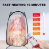 Foldable Portable Steam Sauna, Personal Sauna Tent for Home SPA with 1000w 2.2L Steamer, Folding Chair, Remote Control, Gray - Image 5