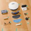 HONITURE Robot Vacuum and Mop Combo, 4000pa Strong Suction, G20 Robot Vacuum Cleaner with Self-Charging, 150Mins Max, App&Remote&Voice Control, Super-Slim, Ideal for Pet Hair - Image 7