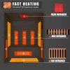 Full Spectrum Sauna for Home, 2~3 Person Indoor Infrared Sauna Room with 10 Minutes Warm-up Heate, Canadian Hemlock Wood Home Infrared Sauna with Bluetooth and Tempered Glass - Image 2