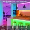 KEELIXIN 65.6ft LED Lights for Bedroom, Music Sync RGB LED Strip Lights with APP & Remote Control, Luces LED para Cuarto, Bluetooth LED Lights for Room, Home Decoration - Image 7