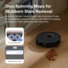 roborock Qrevo S Robot Vacuum and Mop, Self-Drying, Auto Mop Washing, 7000Pa Suction, Self-Emptying & Refilling, 10mm Mop Lifting, 200RPM Spinning Mops, Smart Obstacle Avoidance, Black - Image 6