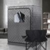Full Body 2 Person Portable Infrared Saunas for Home, 2 Person Sauna Tent, at Home Sauna, Portable Personal Infrared Sauna Two-Person Sauna Tent with 2 Foldable Chairs, Remote Control - Image 7