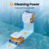 Poolmate Hydro 3 Robotic Pool Cleaner for Inground/Above Ground Pools, 150W Cordless Pool Vacuum, Max 200min Runtime, 4.1L Filter Basket, Auto Waterline/Wall Cleaning, Max 1076 sq.ft Coverage [2024] - Image 5