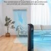 Oscillating Tower Fan with Remote, Electric Standing Tower Fan Floor Fan for Bedroom Indoor Office and Home Use,Quiet Cooling Portable Bladeless Tower Fans, 30 inchs, Black Tower Fan - Image 7